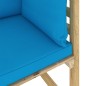 vidaXL Garten-Ecksofa mit Kissen in Grün Imprägniertes Kiefernholz vidaXL Garten-Ecksofa mit Kissen in Grün Imprägniertes Kiefernholz