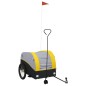vidaXL Fahrradanhänger Schwarz und Gelb 45 kg Eisen vidaXL Fahrradanhänger Schwarz und Gelb 45 kg Eisen