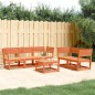 vidaXL 5-tlg. Garten-Sofagarnitur Wachsbraun Massivholz Kiefer vidaXL 5-tlg. Garten-Sofagarnitur Wachsbraun Massivholz Kiefer