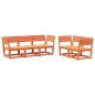 vidaXL 5-tlg. Garten-Sofagarnitur Wachsbraun Massivholz Kiefer vidaXL 5-tlg. Garten-Sofagarnitur Wachsbraun Massivholz Kiefer