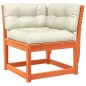 vidaXL 5-tlg. Garten-Sofagarnitur mit Kissen Wachsbraun Kiefernholz vidaXL 5-tlg. Garten-Sofagarnitur mit Kissen Wachsbraun Kiefernholz