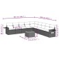 vidaXL 10-tlg. Garten-Sofagarnitur mit Kissen Beige Poly Rattan vidaXL 10-tlg. Garten-Sofagarnitur mit Kissen Beige Poly Rattan