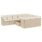 vidaXL 11-tlg. Garten-Sofagarnitur mit Kissen Beige Poly Rattan vidaXL 11-tlg. Garten-Sofagarnitur mit Kissen Beige Poly Rattan