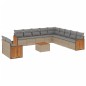vidaXL 12-tlg. Garten-Sofagarnitur mit Kissen Beige Poly Rattan vidaXL 12-tlg. Garten-Sofagarnitur mit Kissen Beige Poly Rattan