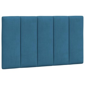 vidaXL Kopfteil-Kissen Blau 80 cm Samt