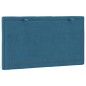 vidaXL Kopfteil-Kissen Blau 80 cm Samt