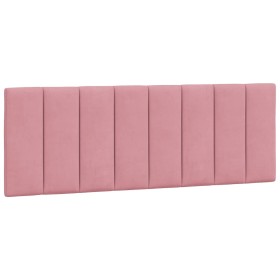 vidaXL Kopfteil-Kissen Rosa 120 cm Samt