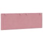 vidaXL Kopfteil-Kissen Rosa 120 cm Samt