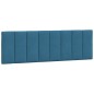 vidaXL Kopfteil-Kissen Blau 160 cm Samt vidaXL Kopfteil-Kissen Blau 160 cm Samt