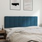 vidaXL Kopfteil-Kissen Blau 160 cm Samt vidaXL Kopfteil-Kissen Blau 160 cm Samt
