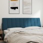 vidaXL Kopfteil-Kissen Blau 180 cm Samt vidaXL Kopfteil-Kissen Blau 180 cm Samt