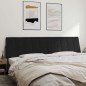 vidaXL Kopfteil-Kissen Schwarz 200 cm Samt