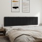 vidaXL Kopfteil-Kissen Schwarz 200 cm Samt