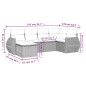 vidaXL 6-tlg. Garten-Sofagarnitur mit Kissen Schwarz Poly Rattan vidaXL 6-tlg. Garten-Sofagarnitur mit Kissen Schwarz Poly Rattan