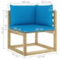 10-tlg. Garten-Lounge-Set mit Kissen Imprägniertes Kiefernholz 10-tlg. Garten-Lounge-Set mit Kissen Imprägniertes Kiefernholz