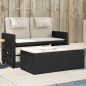 vidaXL Gartenbank Verstellbar mit Kissen Schwarz Poly Rattan vidaXL Gartenbank Verstellbar mit Kissen Schwarz Poly Rattan