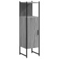 vidaXL Badschrank Grau Sonoma 33x33x120,5 cm Holzwerkstoff vidaXL Badschrank Grau Sonoma 33x33x120,5 cm Holzwerkstoff