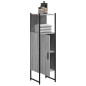 vidaXL Badschrank Grau Sonoma 33x33x120,5 cm Holzwerkstoff vidaXL Badschrank Grau Sonoma 33x33x120,5 cm Holzwerkstoff