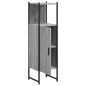 vidaXL Badschrank Grau Sonoma 33x33x120,5 cm Holzwerkstoff vidaXL Badschrank Grau Sonoma 33x33x120,5 cm Holzwerkstoff
