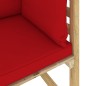 Garten-Ecksofa mit Kissen in Grün Imprägniertes Kiefernholz Garten-Ecksofa mit Kissen in Grün Imprägniertes Kiefernholz