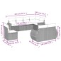 vidaXL 8-tlg. Garten-Sofagarnitur mit Kissen Schwarz Poly Rattan vidaXL 8-tlg. Garten-Sofagarnitur mit Kissen Schwarz Poly Rattan
