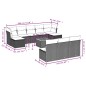 vidaXL 11-tlg. Garten-Sofagarnitur mit Kissen Schwarz Poly Rattan vidaXL 11-tlg. Garten-Sofagarnitur mit Kissen Schwarz Poly Rattan