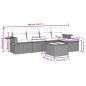 vidaXL 6-tlg. Garten-Sofagarnitur mit Kissen Beige Poly Rattan vidaXL 6-tlg. Garten-Sofagarnitur mit Kissen Beige Poly Rattan