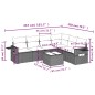 vidaXL 7-tlg. Garten-Sofagarnitur mit Kissen Schwarz Poly Rattan vidaXL 7-tlg. Garten-Sofagarnitur mit Kissen Schwarz Poly Rattan