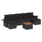 vidaXL 8-tlg. Garten-Sofagarnitur mit Kissen Schwarz Poly Rattan vidaXL 8-tlg. Garten-Sofagarnitur mit Kissen Schwarz Poly Rattan