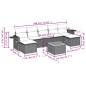 vidaXL 8-tlg. Garten-Sofagarnitur mit Kissen Schwarz Poly Rattan vidaXL 8-tlg. Garten-Sofagarnitur mit Kissen Schwarz Poly Rattan
