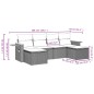 vidaXL 6-tlg. Garten-Sofagarnitur mit Kissen Schwarz Poly Rattan vidaXL 6-tlg. Garten-Sofagarnitur mit Kissen Schwarz Poly Rattan