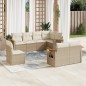 vidaXL 8-tlg. Garten-Sofagarnitur mit Kissen Beige Poly Rattan vidaXL 8-tlg. Garten-Sofagarnitur mit Kissen Beige Poly Rattan