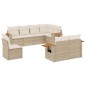 vidaXL 8-tlg. Garten-Sofagarnitur mit Kissen Beige Poly Rattan vidaXL 8-tlg. Garten-Sofagarnitur mit Kissen Beige Poly Rattan