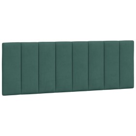 vidaXL Kopfteil-Kissen Dunkelgrün 120 cm Samt