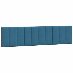 vidaXL Kopfteil-Kissen Blau 200 cm Samt