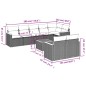 vidaXL 9-tlg. Garten-Sofagarnitur mit Kissen Beige Poly Rattan vidaXL 9-tlg. Garten-Sofagarnitur mit Kissen Beige Poly Rattan