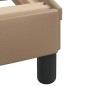 vidaXL Bettgestell mit Kopfteil Cappuccino-Braun 100x200 cm Kunstleder vidaXL Bettgestell mit Kopfteil Cappuccino-Braun 100x200 cm Kunstleder