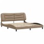 vidaXL Bettgestell mit Kopfteil Cappuccino-Braun 180x200 cm Kunstleder vidaXL Bettgestell mit Kopfteil Cappuccino-Braun 180x200 cm Kunstleder