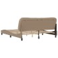 vidaXL Bettgestell mit Kopfteil Cappuccino-Braun 180x200 cm Kunstleder vidaXL Bettgestell mit Kopfteil Cappuccino-Braun 180x200 cm Kunstleder