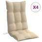 vidaXL Hochlehner-Auflagen 4 Stk. Beige Oxford-Gewebe vidaXL Hochlehner-Auflagen 4 Stk. Beige Oxford-Gewebe