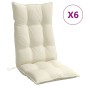 vidaXL Hochlehner-Auflagen 6 Stk. Creme Oxford-Gewebe vidaXL Hochlehner-Auflagen 6 Stk. Creme Oxford-Gewebe