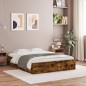 vidaXL Bettgestell mit Schubladen Räuchereiche 140x200cm Holzwerkstoff vidaXL Bettgestell mit Schubladen Räuchereiche 140x200cm Holzwerkstoff