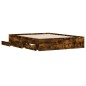 vidaXL Bettgestell mit Schubladen Räuchereiche 140x200cm Holzwerkstoff vidaXL Bettgestell mit Schubladen Räuchereiche 140x200cm Holzwerkstoff
