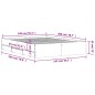 vidaXL Bettgestell mit Schubladen Räuchereiche 140x200cm Holzwerkstoff vidaXL Bettgestell mit Schubladen Räuchereiche 140x200cm Holzwerkstoff
