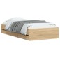 vidaXL Bettgestell mit Schubladen Sonoma-Eiche 90x200cm Holzwerkstoff vidaXL Bettgestell mit Schubladen Sonoma-Eiche 90x200cm Holzwerkstoff