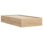 vidaXL Bettgestell mit Schubladen Sonoma-Eiche 90x200cm Holzwerkstoff vidaXL Bettgestell mit Schubladen Sonoma-Eiche 90x200cm Holzwerkstoff