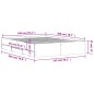 vidaXL Bettgestell mit Schubladen Sonoma-Eiche 140x200cm Holzwerkstoff vidaXL Bettgestell mit Schubladen Sonoma-Eiche 140x200cm Holzwerkstoff