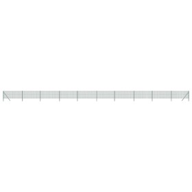 vidaXL Maschendrahtzaun Grün 0,8x25 m Verzinkter Stahl