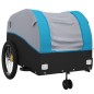 vidaXL Fahrradanhänger Schwarz und Blau 45 kg Eisen vidaXL Fahrradanhänger Schwarz und Blau 45 kg Eisen
