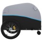 vidaXL Fahrradanhänger Schwarz und Blau 45 kg Eisen vidaXL Fahrradanhänger Schwarz und Blau 45 kg Eisen